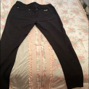 Michael kors black dress pull up leggings L